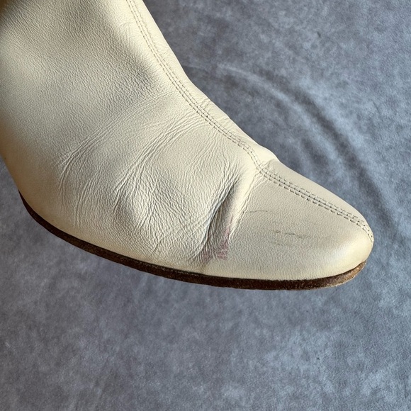 By Far Elegant Cream Ankle Boots - Picture 8 of 15